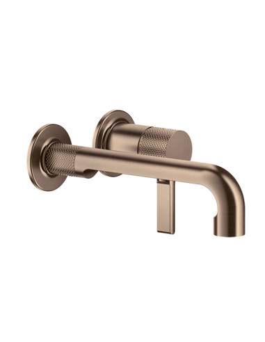 Miscelatore Gessi a incasso per lavabo canna corta serie Inciso cod.58088 + 54198 con parte incasso senza scarico - Kallea