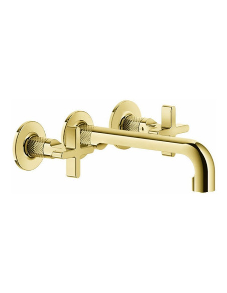 Miscelatore Gessi a incasso canna media per lavabo serie Inciso cod.58190 + 45089 con parte incasso senza scarico - Kallea