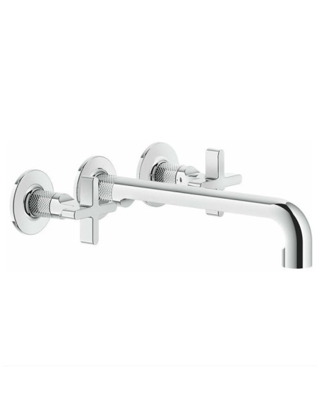 Miscelatore Gessi a incasso per lavabo canna lunga serie Inciso cod.58192 + 45089 con parte incasso senza scarico - Kallea