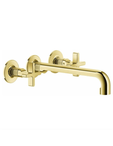 Miscelatore Gessi a incasso per lavabo canna lunga serie Inciso cod.58192 + 45089 con parte incasso senza scarico - Kallea