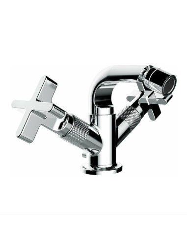 Miscelatore Gruppo bidet Gessi serie Inciso cod.58127 con scarico e flessibili di collegamento - Kallea