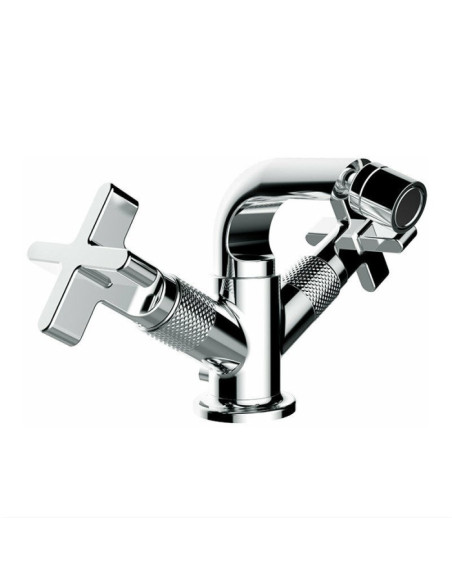 Miscelatore Gruppo bidet Gessi serie Inciso cod.58127 con scarico e flessibili di collegamento - Kallea