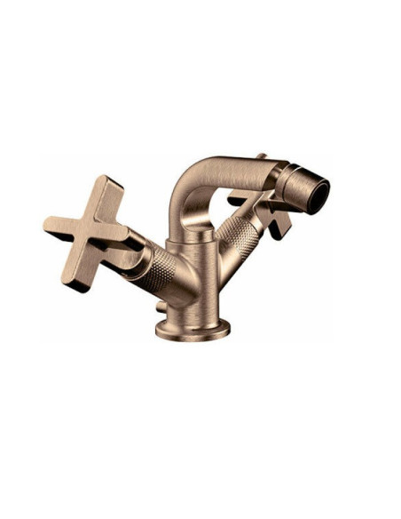 Miscelatore Gruppo bidet Gessi serie Inciso cod.58127 con scarico e flessibili di collegamento - Kallea