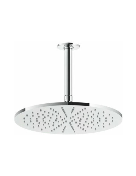 Soffione Gessi a soffitto serie Inciso cod.58252 Ø 30 cm orientabile anticalcare - Kallea