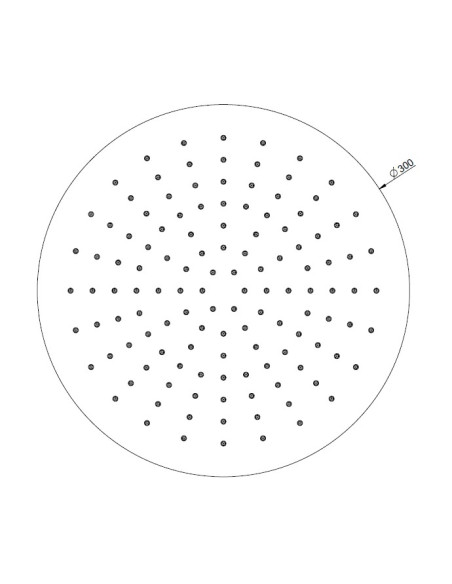 Soffione Gessi a soffitto serie Inciso cod.58252 Ø 30 cm orientabile anticalcare - Kallea