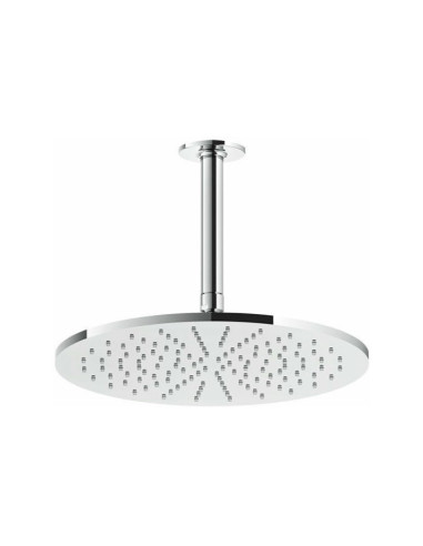 Soffione Gessi a soffitto serie Inciso cod.58250 Ø 30 cm altezza personalizzabile orientabile anticalcare - Kallea