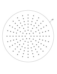 Soffione Gessi a soffitto serie Inciso cod.58250 Ø 30 cm altezza personalizzabile orientabile anticalcare - Kallea 2