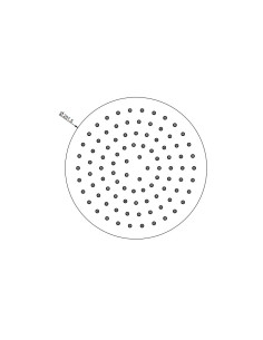 Soffione Gessi a soffitto serie Inciso cod.58152 Ø 20 cm orientabile anticalcare - Kallea 2