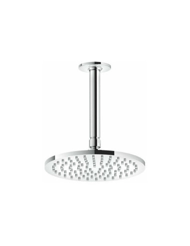 Soffione Gessi a soffitto serie Inciso cod.58150 Ø 20 altezza personalizzabile min. 8,5 - max. 18,6 cm orientabile anticalcar...