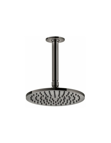 Soffione Gessi a soffitto serie Inciso cod.58150 Ø 20 altezza personalizzabile min. 8,5 - max. 18,6 cm orientabile anticalcar...