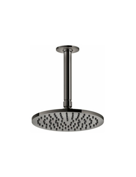 Soffione Gessi a soffitto serie Inciso cod.58150 Ø 20 altezza personalizzabile min. 8,5 - max. 18,6 cm orientabile anticalcar...