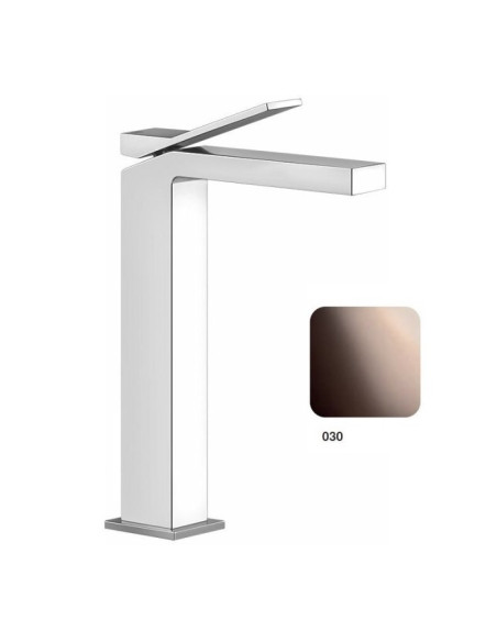 Miscelatore lavabo alto Gessi serie Rettangolo K cod. 53006 con flessibili di collegamento - Kallea