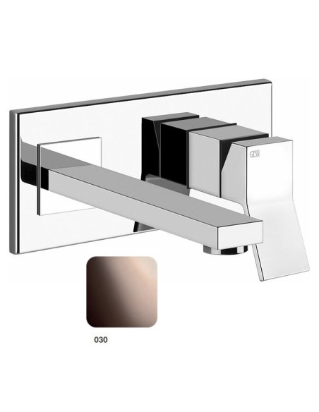 Miscelatore Gessi a parete con bocca media serie Rettangolo K parte esterna cod.53088 incasso cod.44697 - Kallea