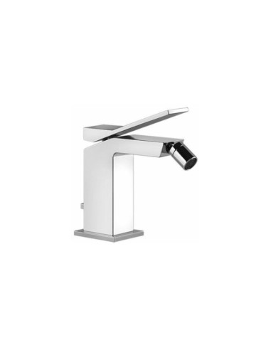 Rubinetto bidet Gessi serie Rettangolo K cod.53007 con scarico e flessibili di collegamento - Kallea