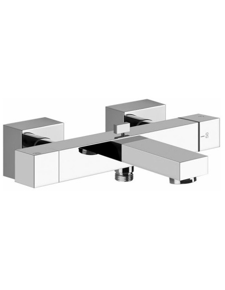 Miscelatore Termostatico Gessi esterno vasca serie Rettangolo K cod.20111 con deviatore automatico bagno/doccia - Kallea