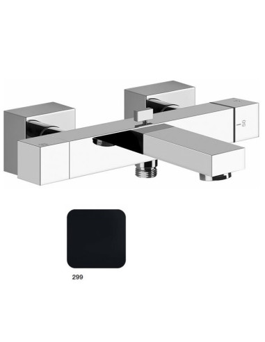 Miscelatore Termostatico Gessi esterno vasca serie Rettangolo K cod.20111 con deviatore automatico bagno/doccia - Kallea