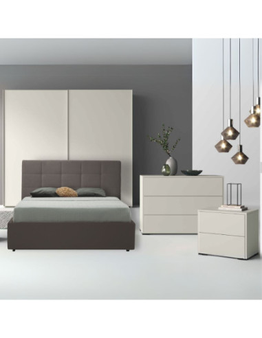 Camera da letto Vip in colore bianco nuvola top mat - Kallea