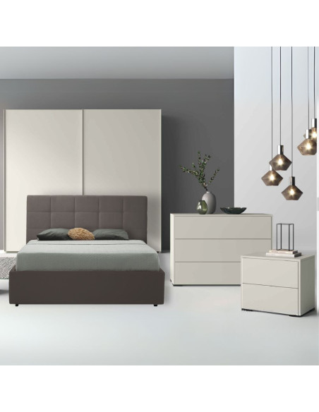 Camera da letto Vip in colore bianco nuvola top mat - Kallea