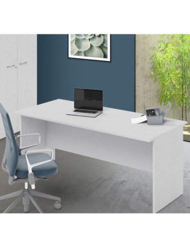 Scrivania Ibisco 180x80x74H cm bianco frassinato - Kallea