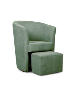 Djerba tessuto Soro 34 verde acqua marina con pouff estraibile - Kallea 2