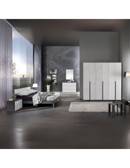 Camera da letto Manitoba grigio cemento - Kallea