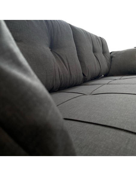 Divano letto contenitore Kemer grigio 07-814 - Kallea