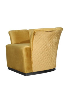 Poltrona Argentario Berger ocra base nera - Kallea 2