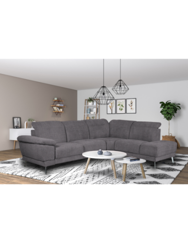 Divano angolare destro New York grigio Orinoco 96 seduta reclinabile - Kallea