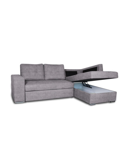 Divano penisola destra Athens letto estraibile grigio chiaro Twist 19 - Kallea