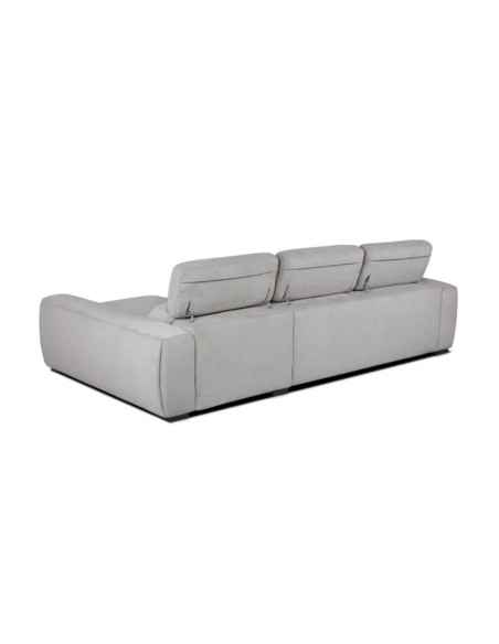 Divano Duke grigio G1312 penisola reversibile e funzione letto - Kallea