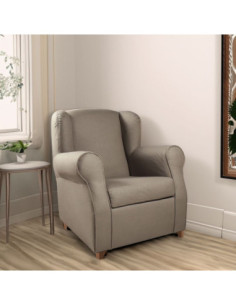 Poltrona Ebro eco nabuk tortora moxart 8 - Kallea