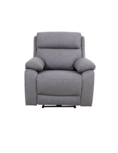 Poltrona Siviglia recliner elettrico Nabuk light grey - Kallea 2