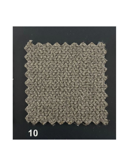 Divano Alenda 2 posti fisso con piedini quadrati colore Roma 10 tortora - Kallea