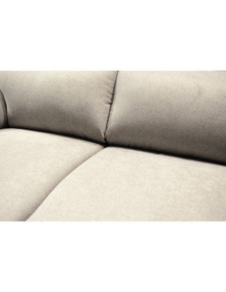 Divano Alenda 2 posti fisso con piedini quadrati colore Roma 05 beige - Kallea