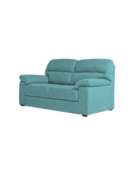 Divano Alenda 3 posti con piedini quadrati colore Penelope 18 verde acqua - Kallea