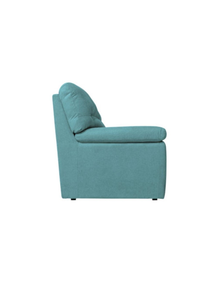 Divano Alenda 3 posti con piedini quadrati colore Penelope 18 verde acqua - Kallea