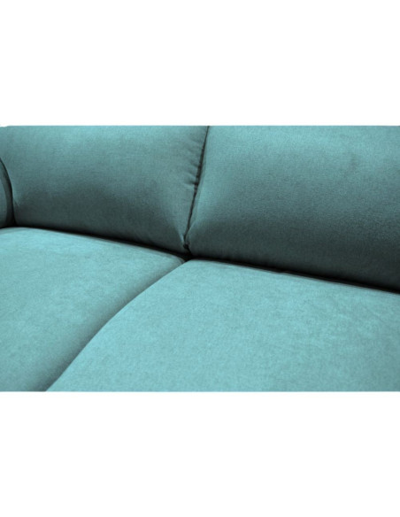 Divano Alenda 3 posti con piedini quadrati colore Penelope 18 verde acqua - Kallea