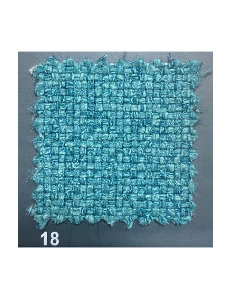 Divano Alenda 3 posti con piedini quadrati colore Penelope 18 verde acqua - Kallea