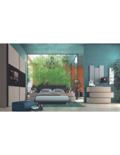 Camera da letto Petra canapa con decorazioni Shanghai - Kallea 2