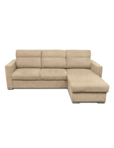 Divano Kendall con penisola reversibile letto estraibile cappuccino Barrel 09 - Kallea 2