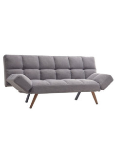 Divano letto Dube con braccioli pieghevoli in tessuto grigio - Kallea 2