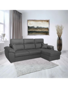 Divano Como II con penisola contenitore grigio Twist20 - Kallea 2