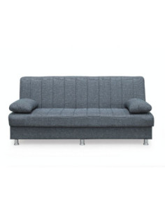 Divano letto contenitore Economix 3 posti colore grigio Mina 11 - Kallea 2