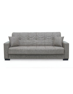 Divano letto contenitore New Malpensa 3 posti colore cappuccino Mina 04 - Kallea 2