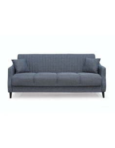 Divano letto contenitore Montana 3 posti colore grigio Mina 10 - Kallea 2