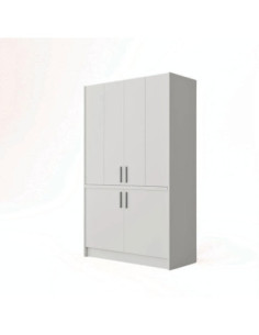 Cucina monoblocco Fold struttura e ante a libro bianco - Kallea