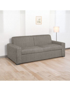 Divano letto Flash 3 posti con rete elettrosaldata colore camel Roma 06 - Kallea