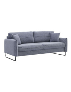 Divano letto Fly in Twist 18 grigio chiaro con piedi neri - Kallea 2