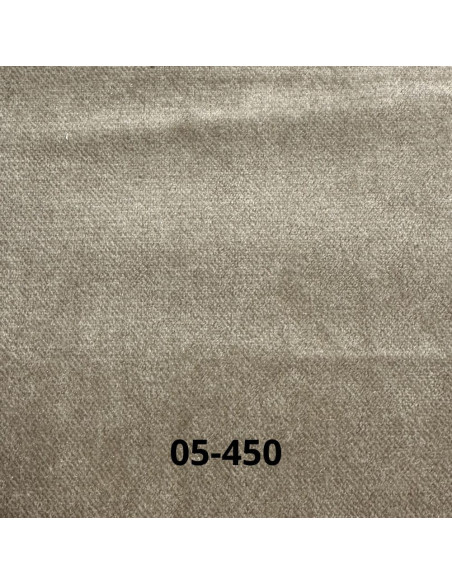 Divano letto contenitore Legen 3 posti in vellutino tortora 05-450 - Kallea