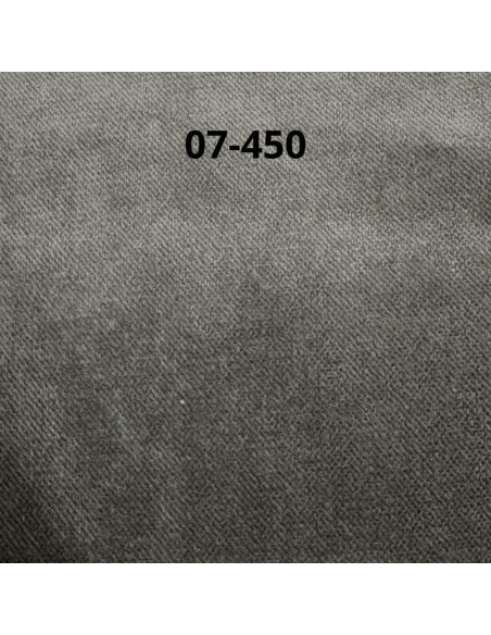 Divano letto contenitore Legen 3 posti in vellutino grigio 07-450 - Kallea